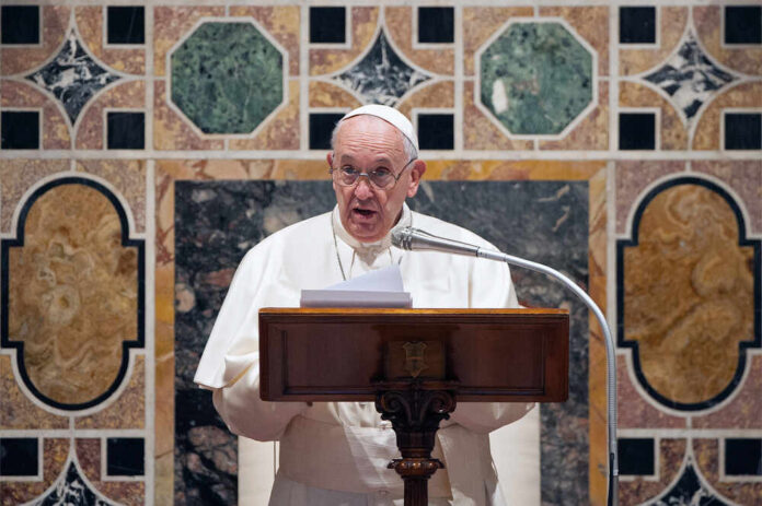 Vatican,City,,Vatican,-,January,09,2020:,Pope,Francis,Addresses