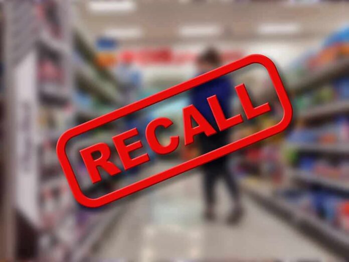 2187841613 featured image Recall stamp on blurred store aisle background.