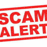 Pastor Scam EXPOSED — Congregation Betrayed Red stamp with the words SCAM ALERT in bold letters