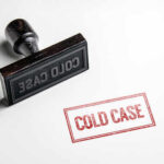 FBI Blunder Buried Murder Case — 50 YEARS! Rubber stamp with the words COLD CASE next to a stamped impression