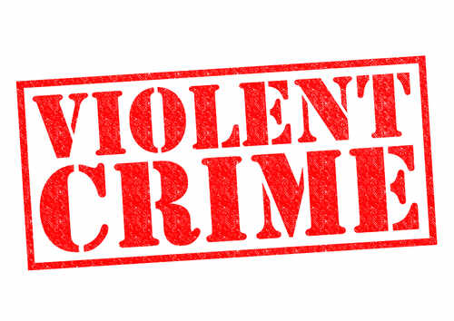 Red stamp with the words VIOLENT CRIME