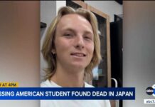 American missing in Japan found dead in mountainous area near Kyoto