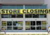 Billion-Dollar Buy, Now 175 Stores Axed Storefront with a large 'STORE CLOSING!' banner and sale signs