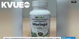 Total Nutrition recalls vitamins for salmonella risk