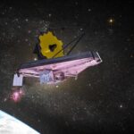 Webb Spots New Planet? Astronomers Hold Breath James Webb Space Telescope in orbit above Earth with a starry background