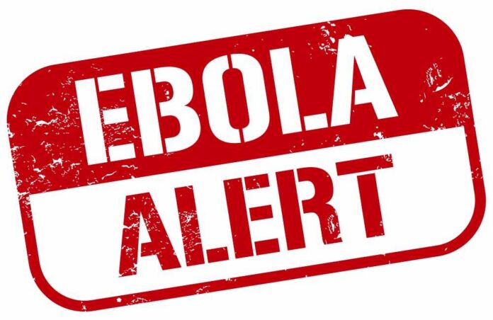 shutterstock_211042393 Ebola alert sign in bold red letters
