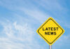 Congressman Vanishes – Suddenly Returns Yellow sign with text Latest News on sky background