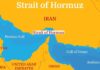 Hormuz Flashpoint Ignites — Ceasefire Crumbles Map highlighting the Strait of Hormuz and surrounding countries