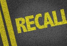 Exploding Grill Chaos Triggers Huge Recall Yellow 'RECALL' text on a dark asphalt surface