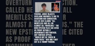 Federal Judge Says Maxwell's Claims Are Frivolous and Epstein Files Cited Only Incriminate Her More
