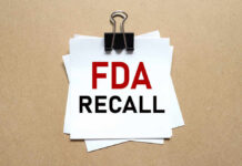 Amazon Food Recall Over Salmonella Scare A notice labeled 'FDA RECALL' clipped to white papers on a brown background