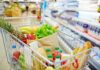 Parasite Panic: Mexican Lettuce DUMPED A shopping cart filled with fresh fruits, vegetables, and groceries