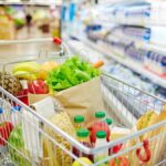Parasite Panic: Mexican Lettuce DUMPED A shopping cart filled with fresh fruits, vegetables, and groceries