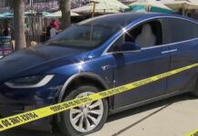 Man driving suspected stolen Tesla barrels down Pacific Beach boardwalk | NBC 7 San Diego