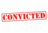 CONVICTED: He Ran A Torture Mill Red stamped text convicted on white background