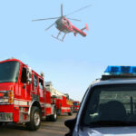 VIDEO: Domestic Chaos Turns Deadly — Then Fire Fire truck police car and helicopter at scene