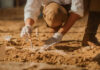 VIDEO: Noah’s Ark Clues Intensify Near Famed Mountain Archaeologist carefully excavating fossils in sandy soil