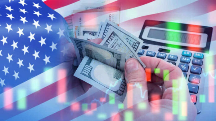shutterstock_2482828605 USA flag calculator and hands holding dollars overlapping