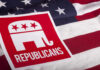 GOP Senator: Trump Diesel Move Illegal? Republican symbol on American flag background.