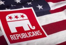 GOP Senator: Trump Diesel Move Illegal? Republican symbol on American flag background.