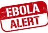Ebola Hits – Patient Dies Fast Ebola alert sign in bold red letters