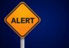 Baby Bust Hits RECORD Low Orange alert sign with the word 'ALERT' displayed prominently
