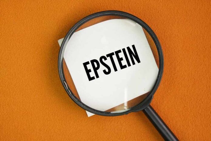 A,Magnifying,Glass,And,Paper,With,The,Word,Epstein.,Often Magnifying glass over a piece of paper with the word 'EPSTEIN'